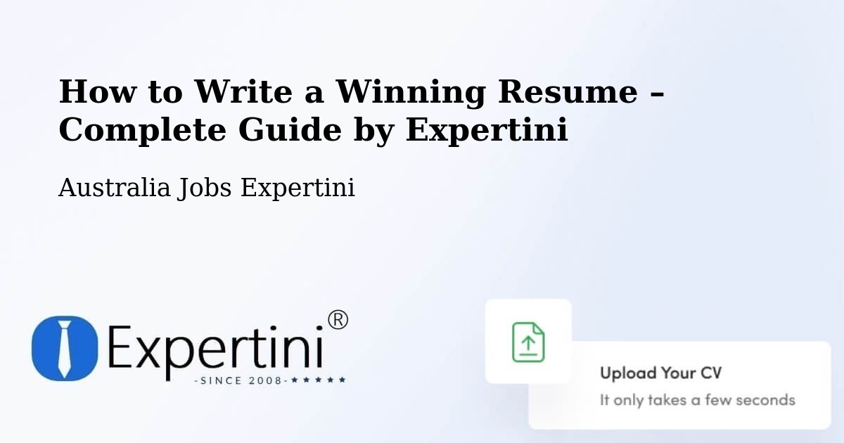 Resume Writing Guide for Job Seekers – Nathan - Nathan, Australia Jobs Expertini